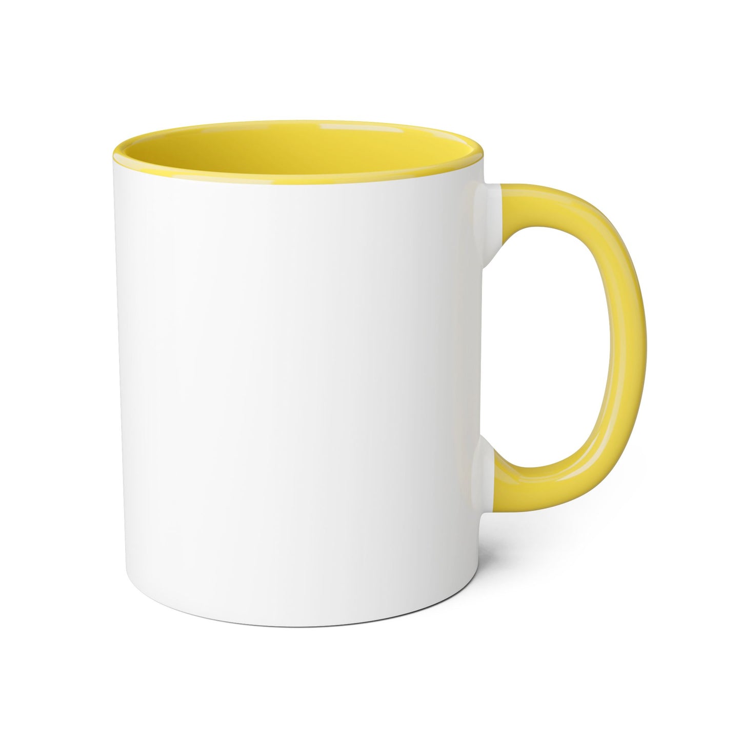 Coffee Break mug | Accent 11oz ceramic mug, black handle and rim/multiple colors/ calm/ simple