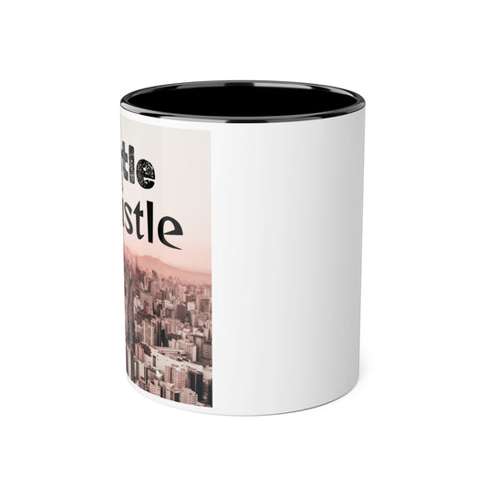 Hustle & Bustle Accent Mug — 11oz Cityscape Coffee Cup
