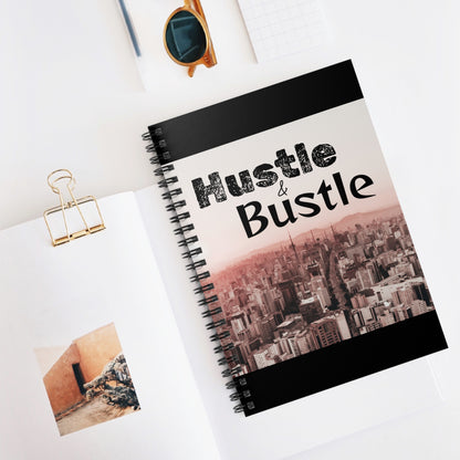 Hustle & Bustle City Spiral Notebook — Ruled Journal for Urban Productivity
