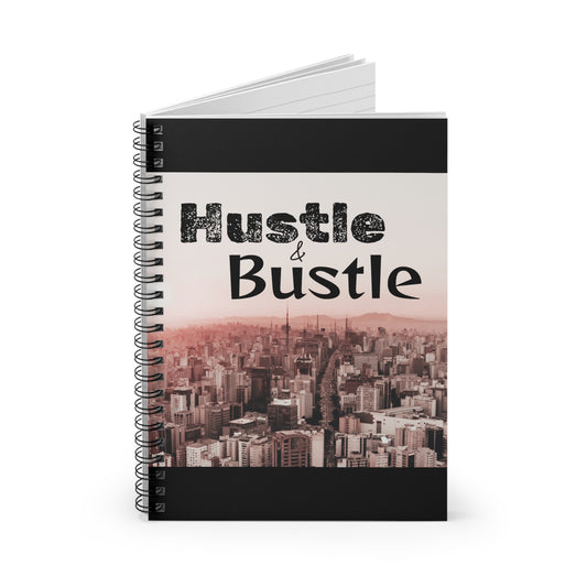 Hustle & Bustle City Spiral Notebook — Ruled Journal for Urban Productivity