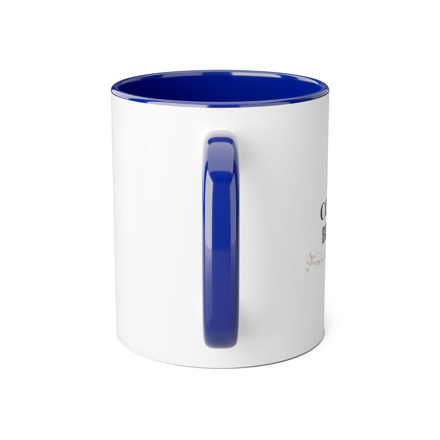 Coffee Break mug | Accent 11oz ceramic mug, black handle and rim/multiple colors/ calm/ simple