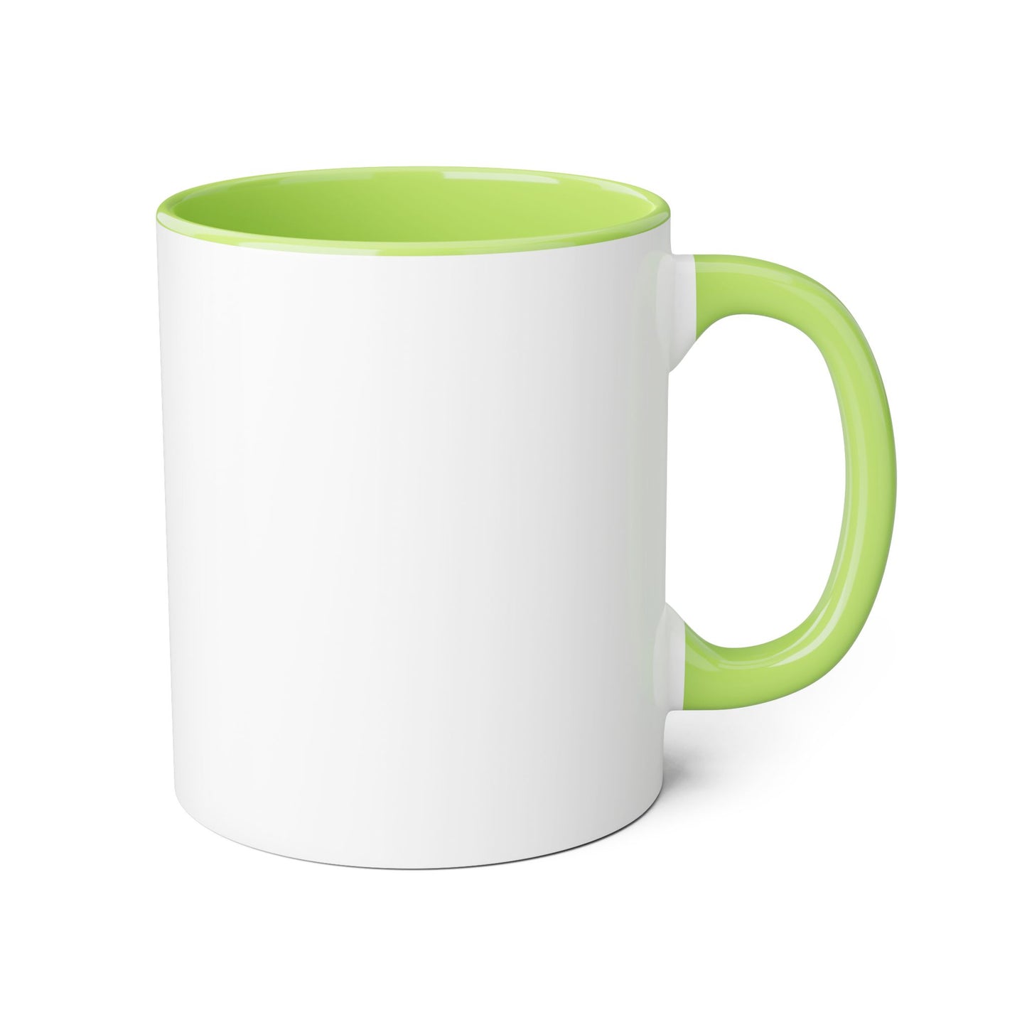 Coffee Break mug | Accent 11oz ceramic mug, black handle and rim/multiple colors/ calm/ simple