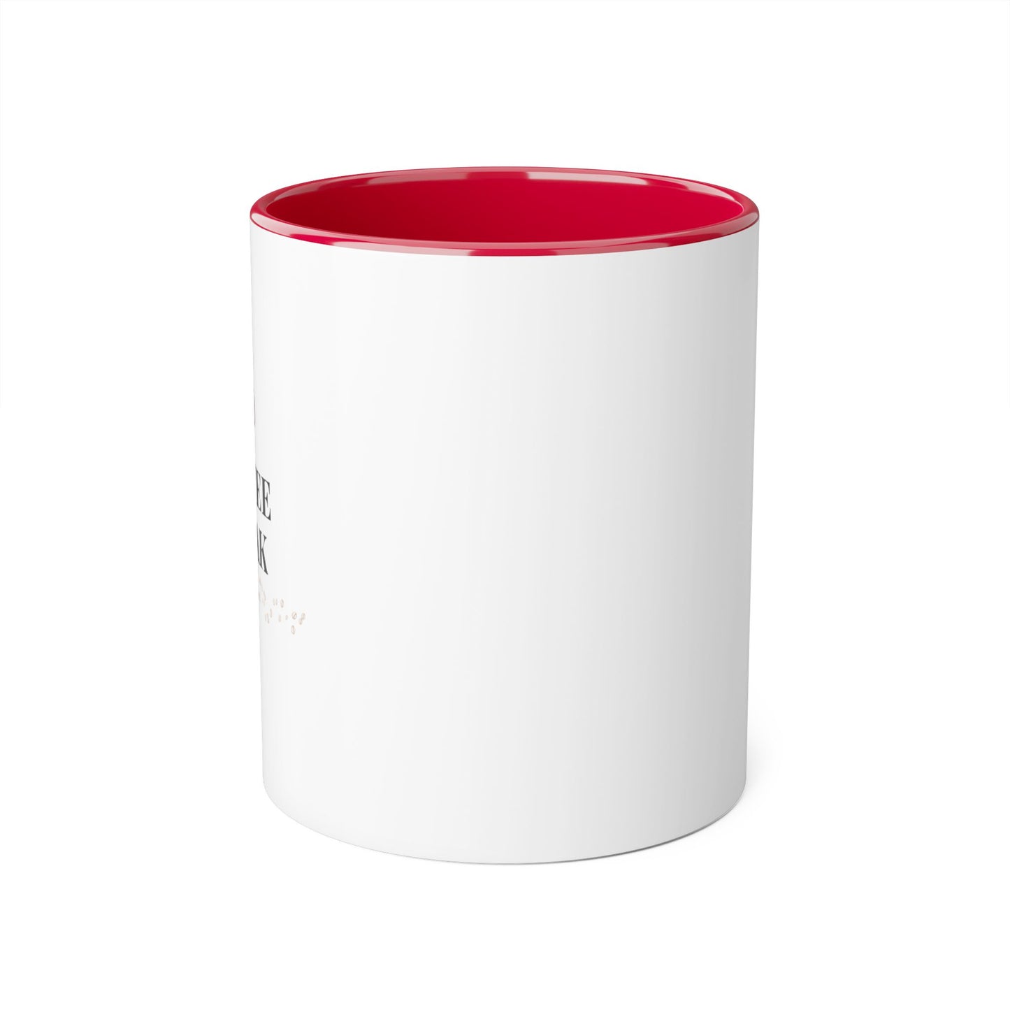 Coffee Break mug | Accent 11oz ceramic mug, black handle and rim/multiple colors/ calm/ simple