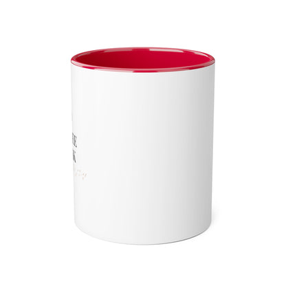 Coffee Break mug | Accent 11oz ceramic mug, black handle and rim/multiple colors/ calm/ simple