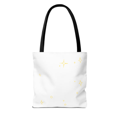 Inspirational Tote Bag — "Don't Let Anyone Dull Your Sparkle" Glitter Quote Tote