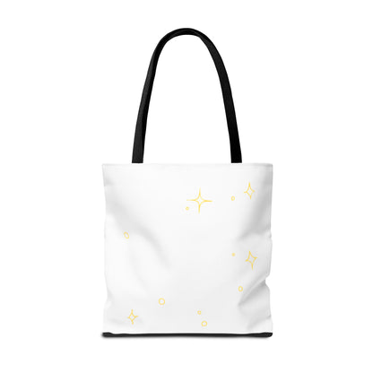 Inspirational Tote Bag — "Don't Let Anyone Dull Your Sparkle" Glitter Quote Tote