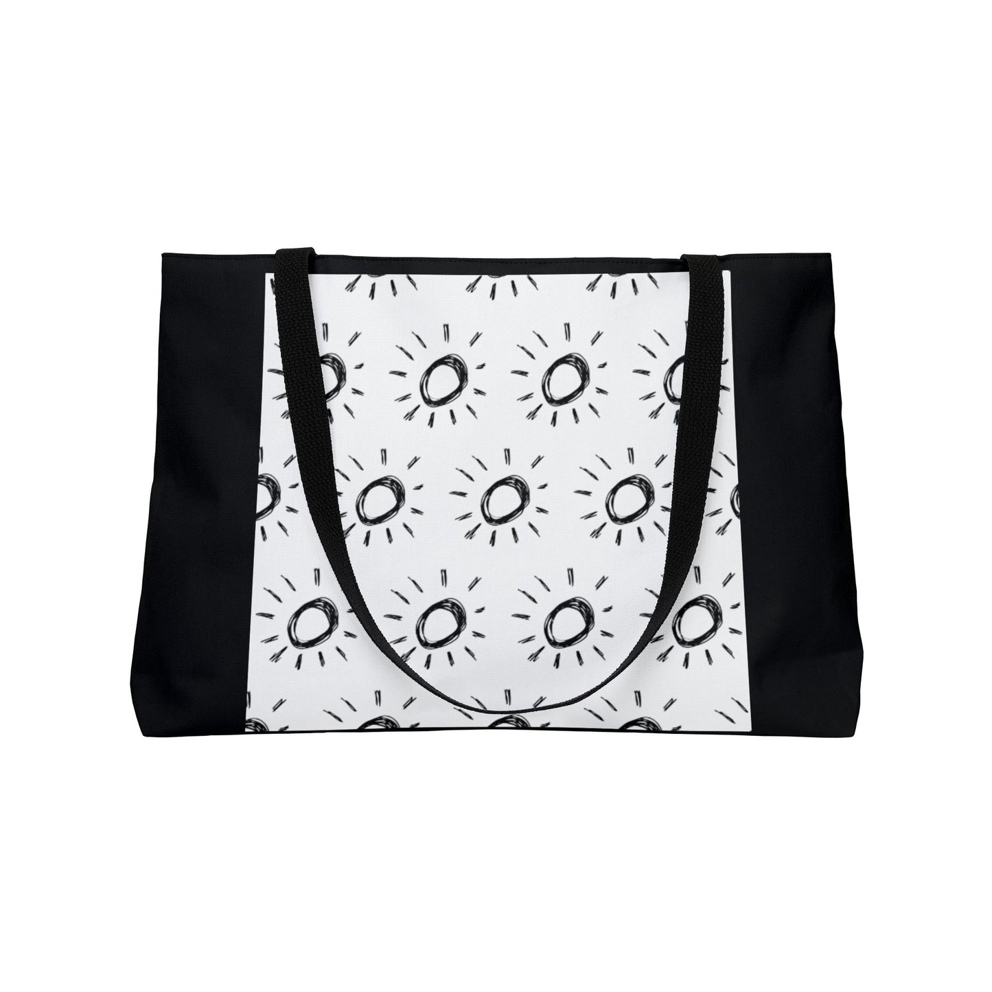 Sunshine Club Sunrise Weekender Tote Bag — Minimal Sun Pattern