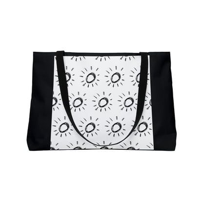 Sunshine Club Sunrise Weekender Tote Bag — Minimal Sun Pattern
