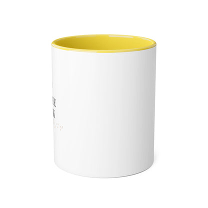 Coffee Break mug | Accent 11oz ceramic mug, black handle and rim/multiple colors/ calm/ simple