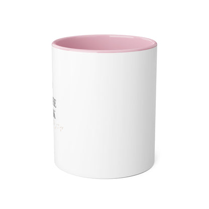 Coffee Break mug | Accent 11oz ceramic mug, black handle and rim/multiple colors/ calm/ simple