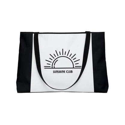 Sunshine Club Sunrise Weekender Tote Bag — Minimal Sun Pattern